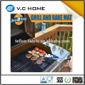 China Hot selling High Temperature fat draining bbq grill mat Non-stick grill mat